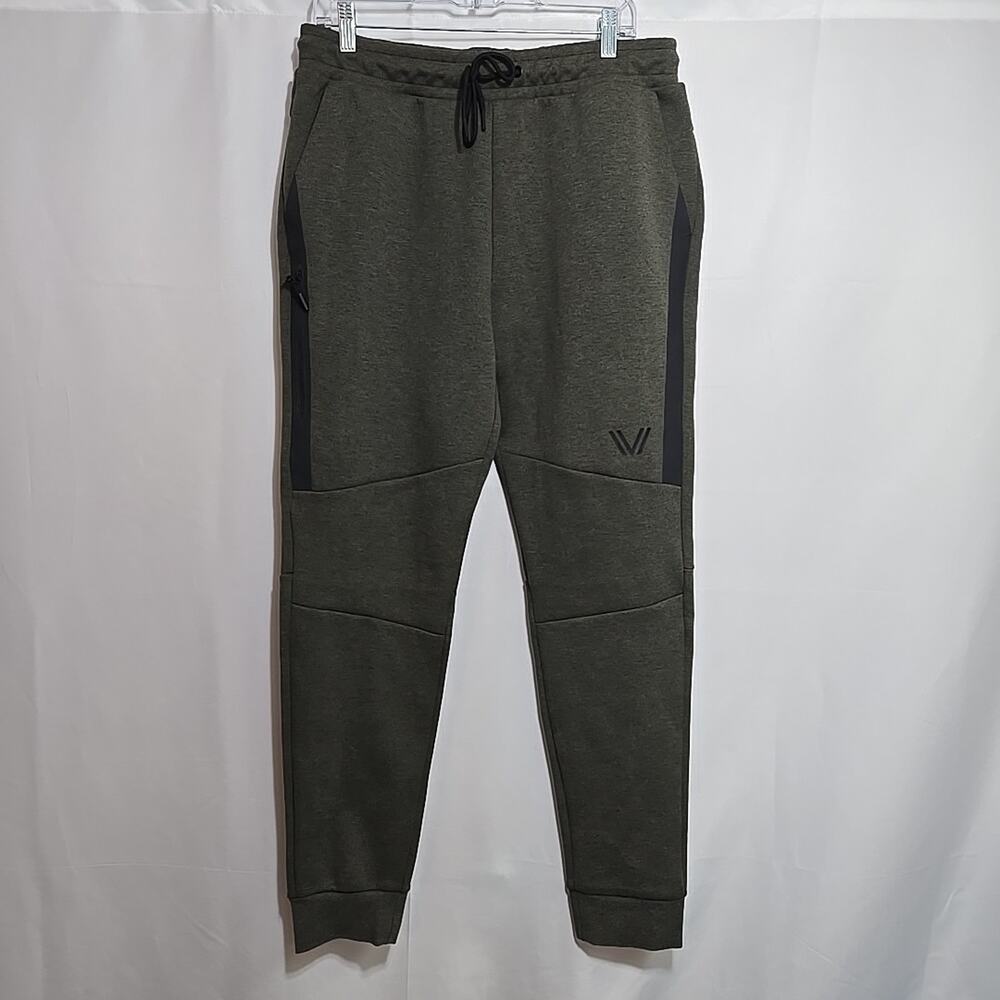 Peak Velocity Pants Mens Size Large Green Sweat Pant Joggers Cotton Workout